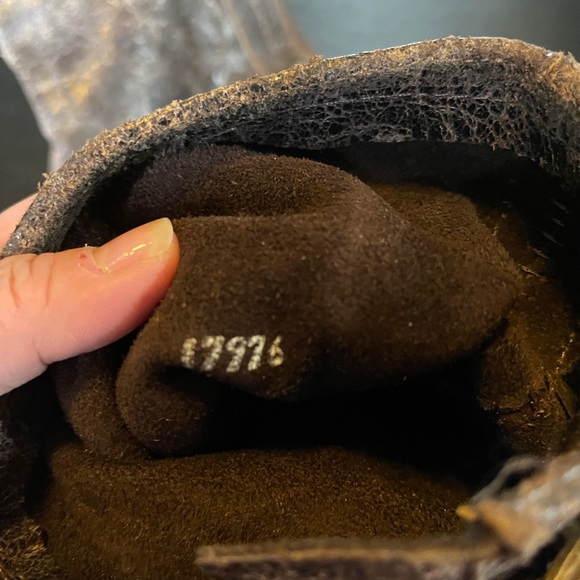 Frye Brown Leather Combat Boots - Picture 8 of 11